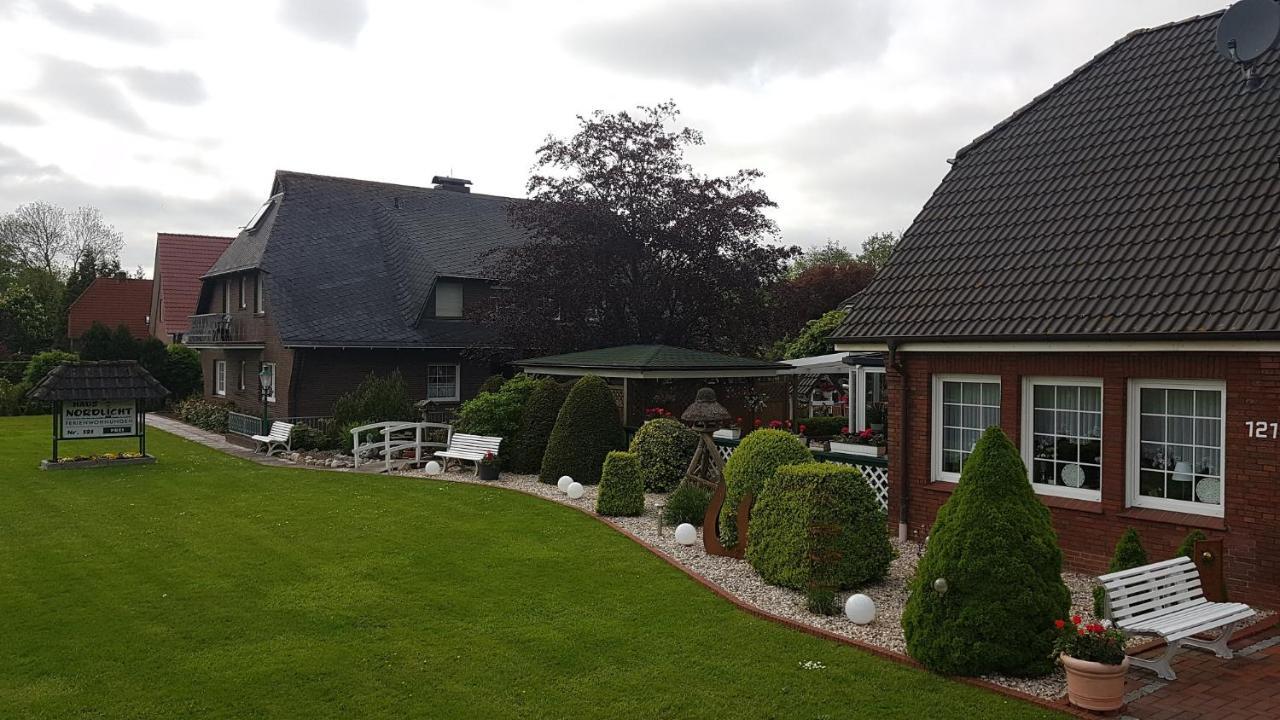 Hausnordlicht FEWO 3 Dornum Exterior foto