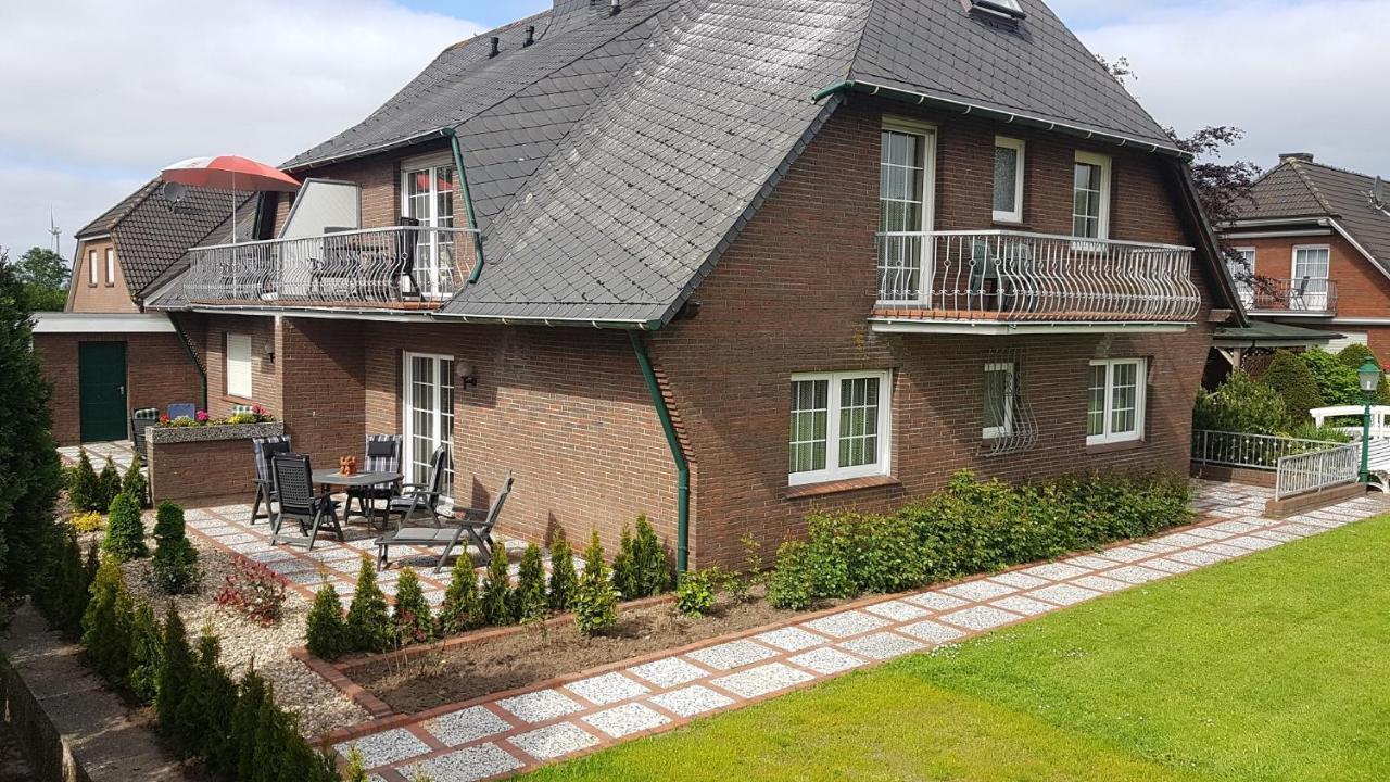 Hausnordlicht FEWO 3 Dornum Exterior foto